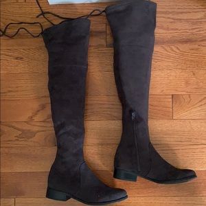 Women’s over the knee suede boots